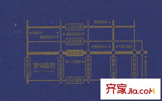 塞納藍(lán)灣交通圖