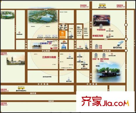 海派秀城區(qū)位圖