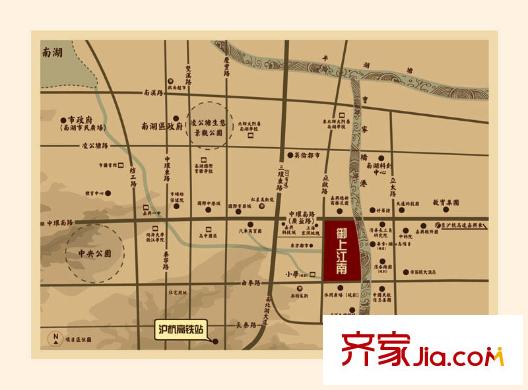 御上江南交通圖