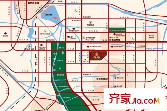 金洋?紫金藝境區(qū)位圖