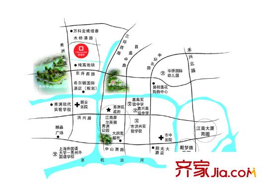 秀湖香頌灣交通圖