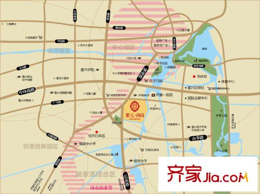 紫元?尚園區(qū)位圖