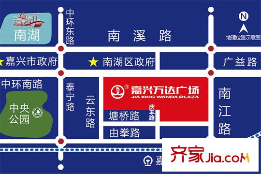 萬達華府交通圖