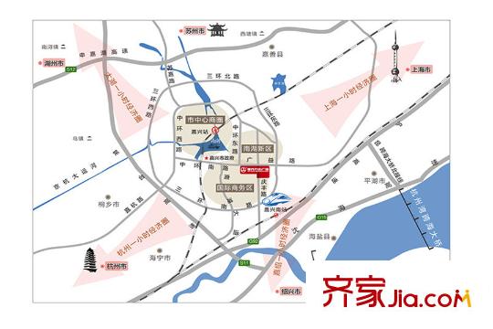 萬達華府交通圖