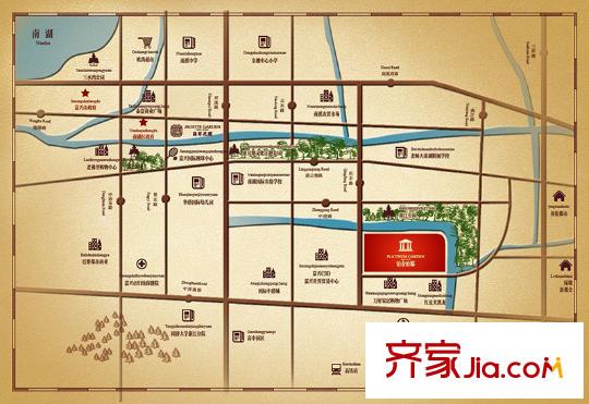 鉑金府邸區(qū)位圖