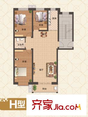 北俎陽光家園 戶型圖4_副本