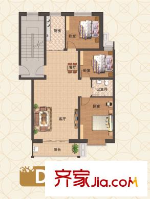 北俎陽光家園1_副本 3室2廳1衛(wèi)