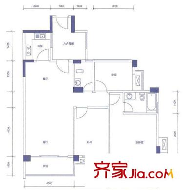  南岸尚景 戶型圖