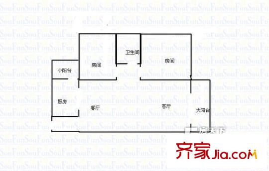 芳華苑 2室 戶型圖