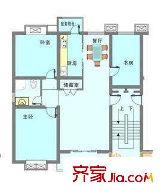 芳華苑 3室 戶型圖