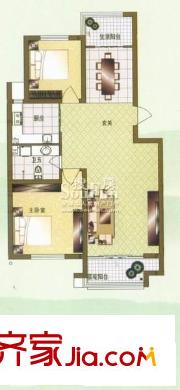 金裕大廈 2室 戶型圖