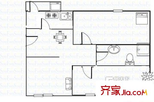 芳華苑 2室 戶型圖