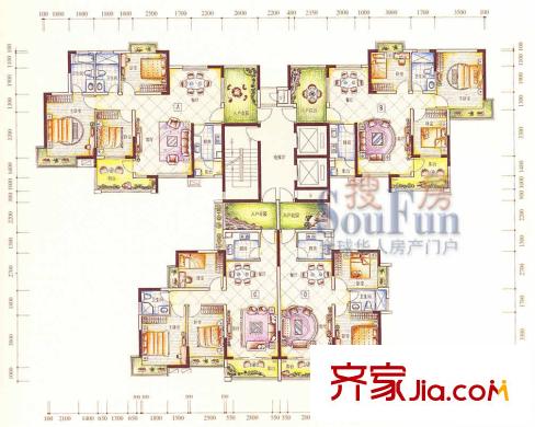 新天名城戶型圖哥德堡、海德堡、彼德 3室2廳1衛(wèi)1廚