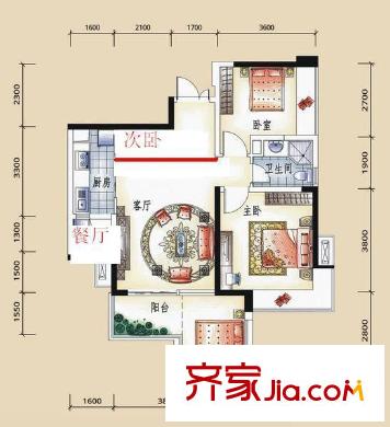 蓮子塘小區(qū) 3室 戶型圖