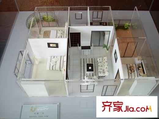 優(yōu)品0752戶型圖戶型模型圖 3室1廳1衛(wèi)1廚