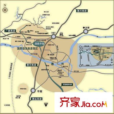 湯泉半島別墅交通圖區(qū)位圖2010-10-25