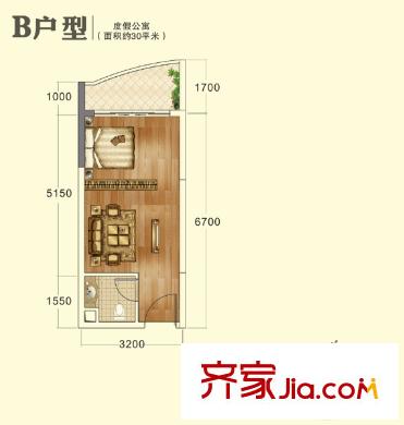 長(zhǎng)銀淺水灣 0室 戶(hù)型圖