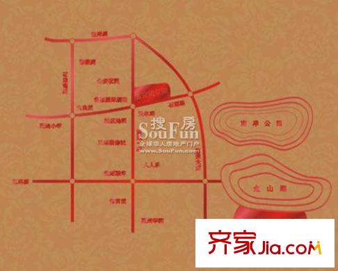 金山湖國墅園別墅交通圖