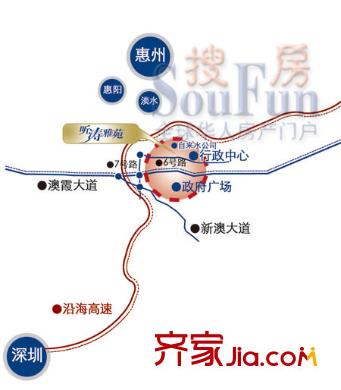 聽濤雅苑別墅交通圖