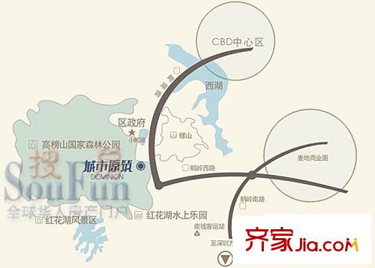 城市原筑交通圖
