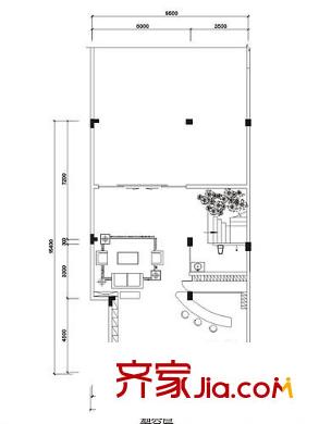 城市原筑戶型圖4號(hào)樓別墅架空層戶型 5室2廳3衛(wèi)1廚