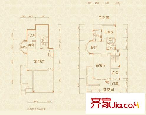 景億鳳凰谷 5室 戶型圖