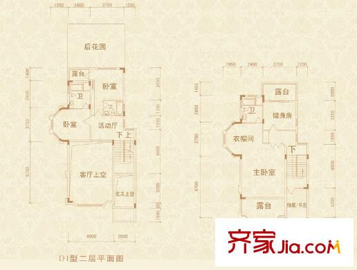 景億鳳凰谷 7室 戶型圖