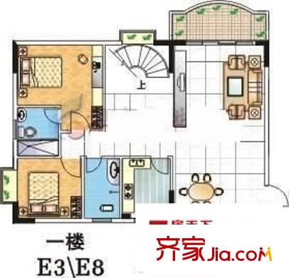 金輝新苑 2室 戶型圖