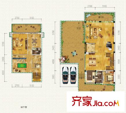 東方新城別墅戶型圖東方新城 六室 戶型圖 6室3廳4衛(wèi)