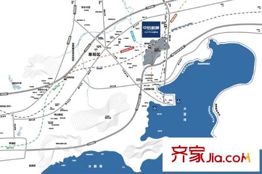 中信新城別墅交通圖