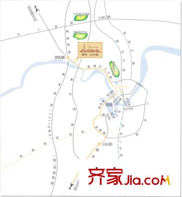 保利山水城別墅交通圖