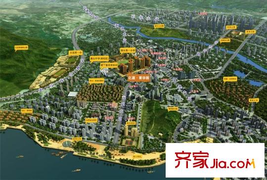 億嘉菁華園交通圖區(qū)位圖