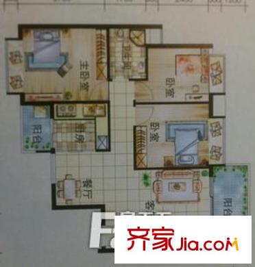 天湖山水華府 戶型圖