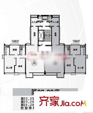 惠州 凱旋閣 戶型圖