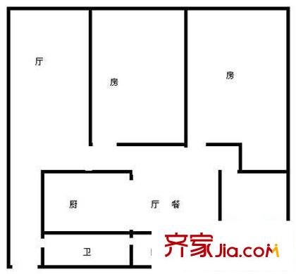 南星麗苑 3室 戶型圖