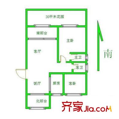 麥雅大廈 7室 戶型圖