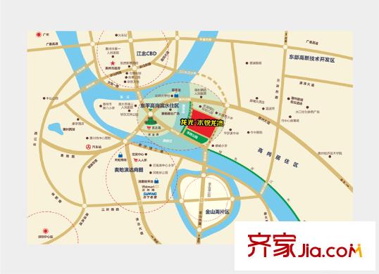龍光?水悅龍灣區(qū)位圖