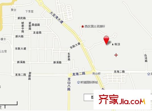 綠洲花園交通圖區(qū)位圖