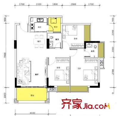 惠州 龍晟華府 戶型圖