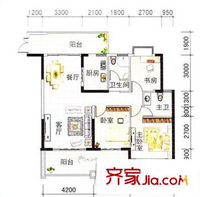 惠州 藍灣逸居 戶型圖