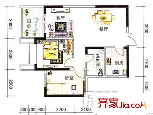 惠州 藍灣逸居 戶型圖