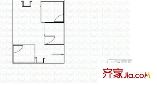 三亞塘小區(qū) 3室 戶型圖