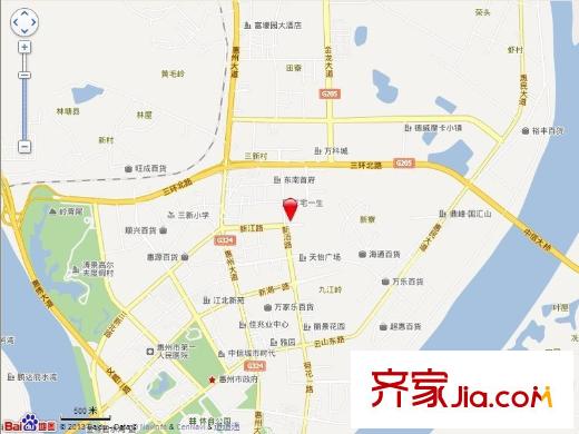 景盛華庭交通圖
