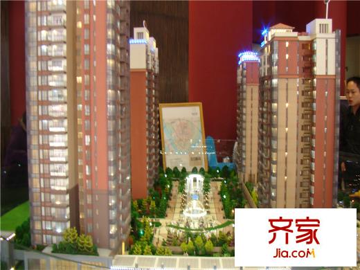 景盛華庭實景圖項目沙盤照20131207