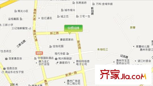 華輝銘鑄交通圖區(qū)位圖