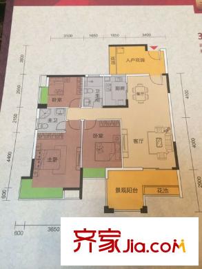 匯園國際花園 0室 戶型圖