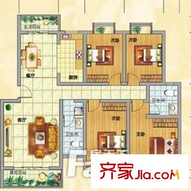  花怡苑 戶(hù)型圖