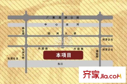 東江華庭交通圖