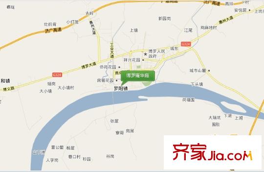 博羅雍華庭交通圖