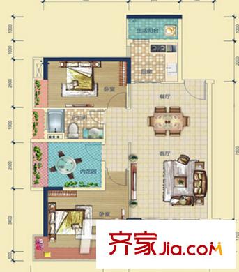 園洲花園 戶型圖